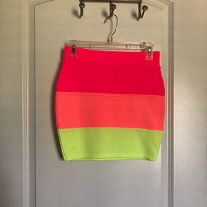 Colorful pencil skirt